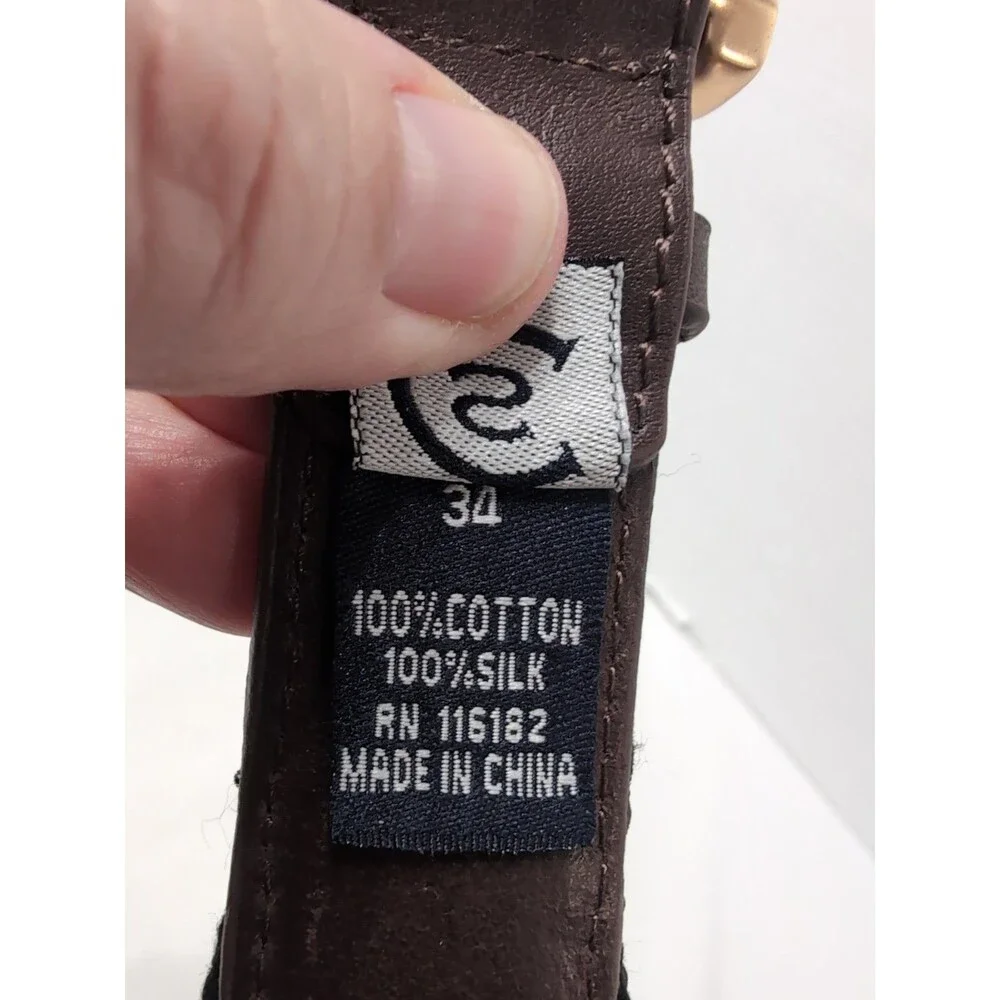JAMES MADISON UNIVERSITY JMU Belt SZ 34 Purple and Leather Dukes Mens
